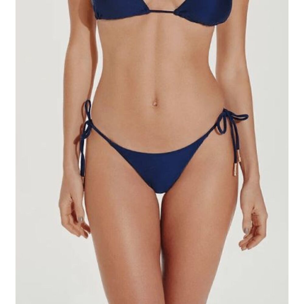 NWT Vix Lucy Long Tie Full Bikini Bottom in Midnight XS​​​​​​ - Picture 5 of 6